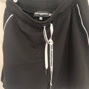 Karl Lagerfeld Black Athletic Men's Shorts